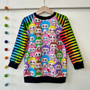 Colourful Monsters Raglan Jumper