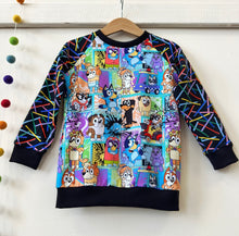Dog Comic Raglan Jumper