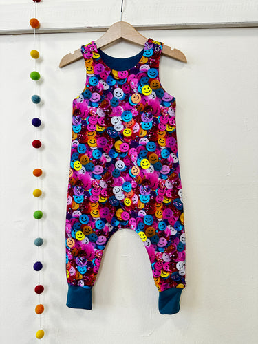 Glitter Smilie Dungarees