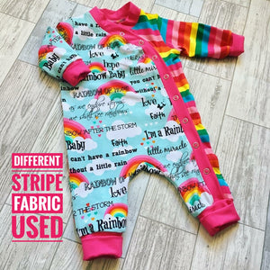 Rainbow Baby sleepsuit