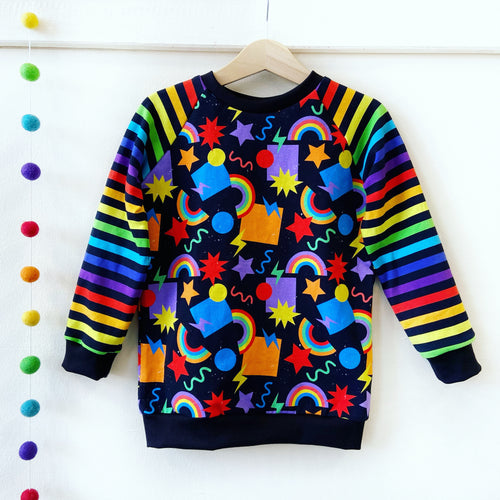 Double Rainbow Raglan Top