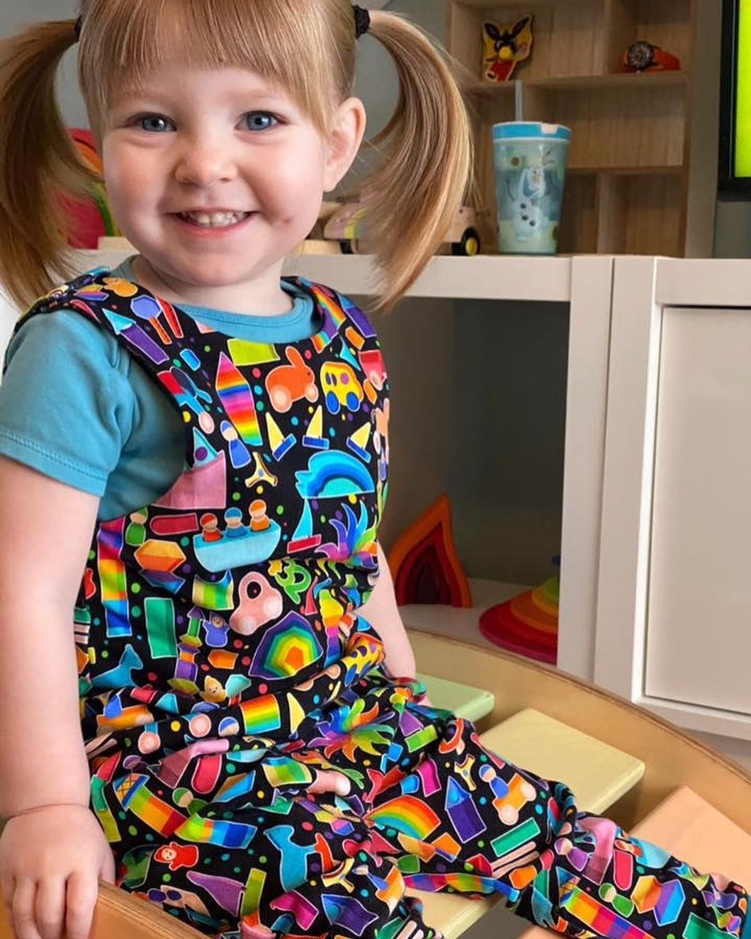Wooden toy Dungarees