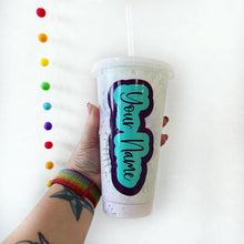 Your Name Tie Dye Cold Cup