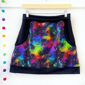 Rainbow Galaxy Pocket Skirt